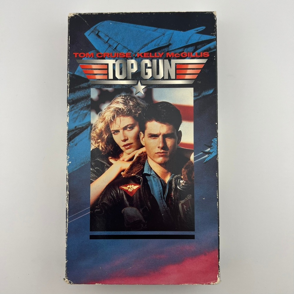 Top Gun VHS 1986 Tom Cruise Paramount #1692 Tested Vintage Action Movie